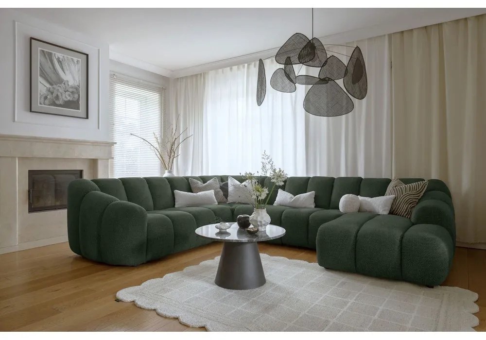 Ciemnozielony narożnik (lewostronny/w kształcie litery U) Shell – Miuform