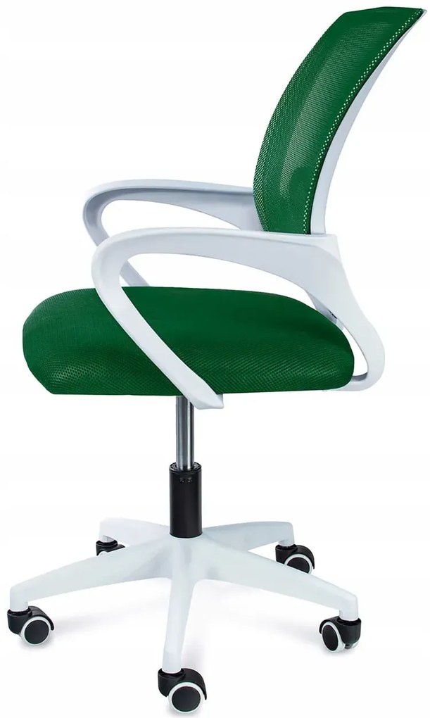 Ergonomiczne krzesło do biurka młodzieżowe zielone - Hagar 3X