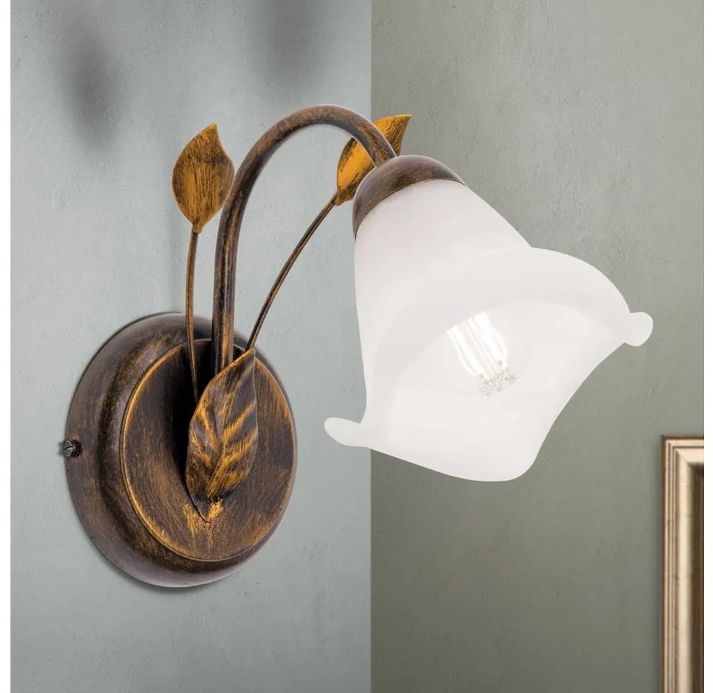 Orion WA 2-1372/1 - Kinkiet SISI 1xE14/40W/230V brąz/patyna