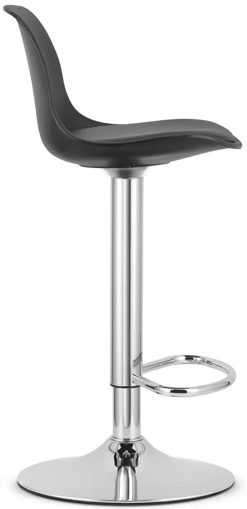 Hoker Kuchenny Czarny Na Chromowanej Podstawie 120 Cm D9-B44