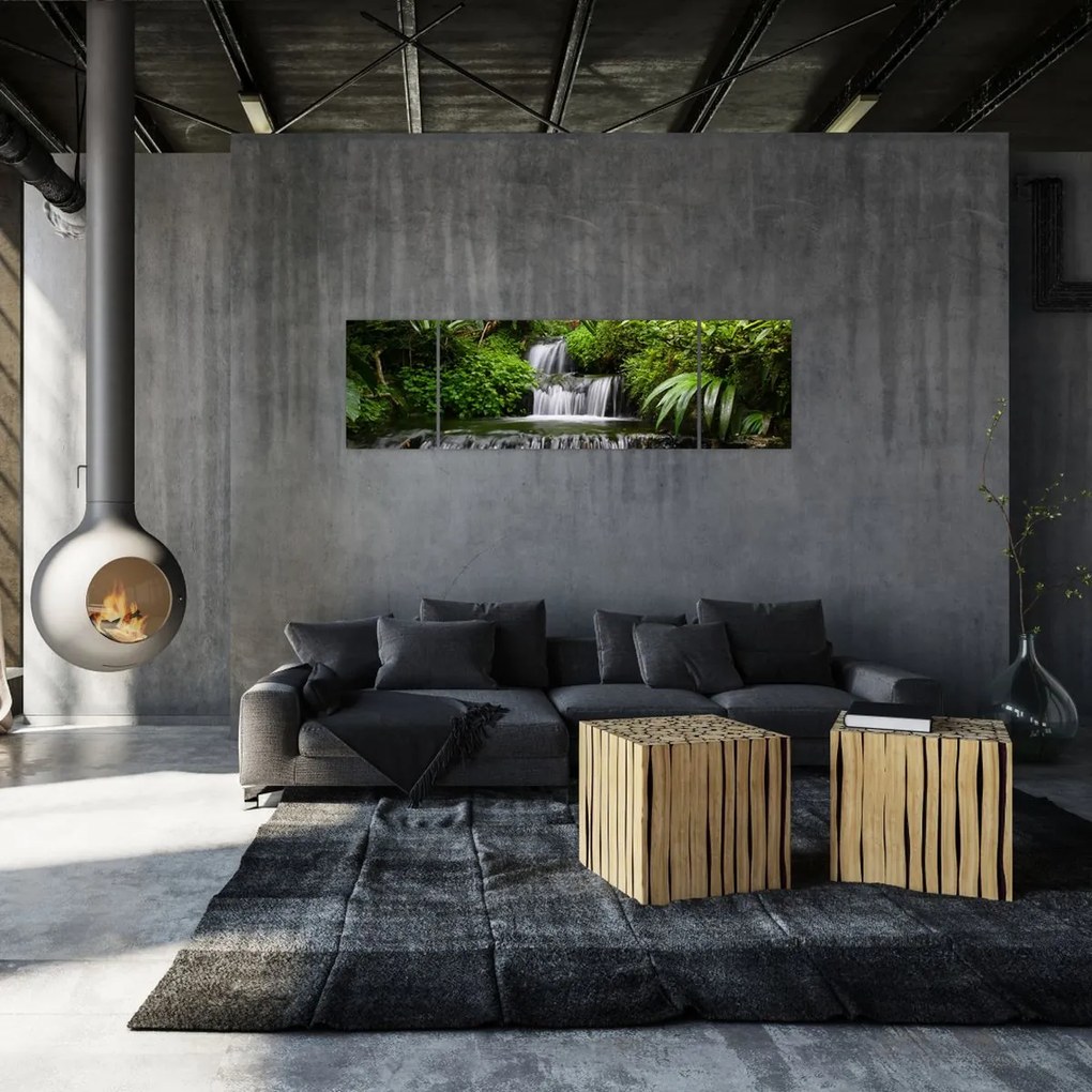 Obraz - Wodospady (170x50 cm)