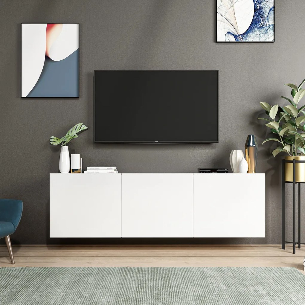 Stolik pod telewizor White