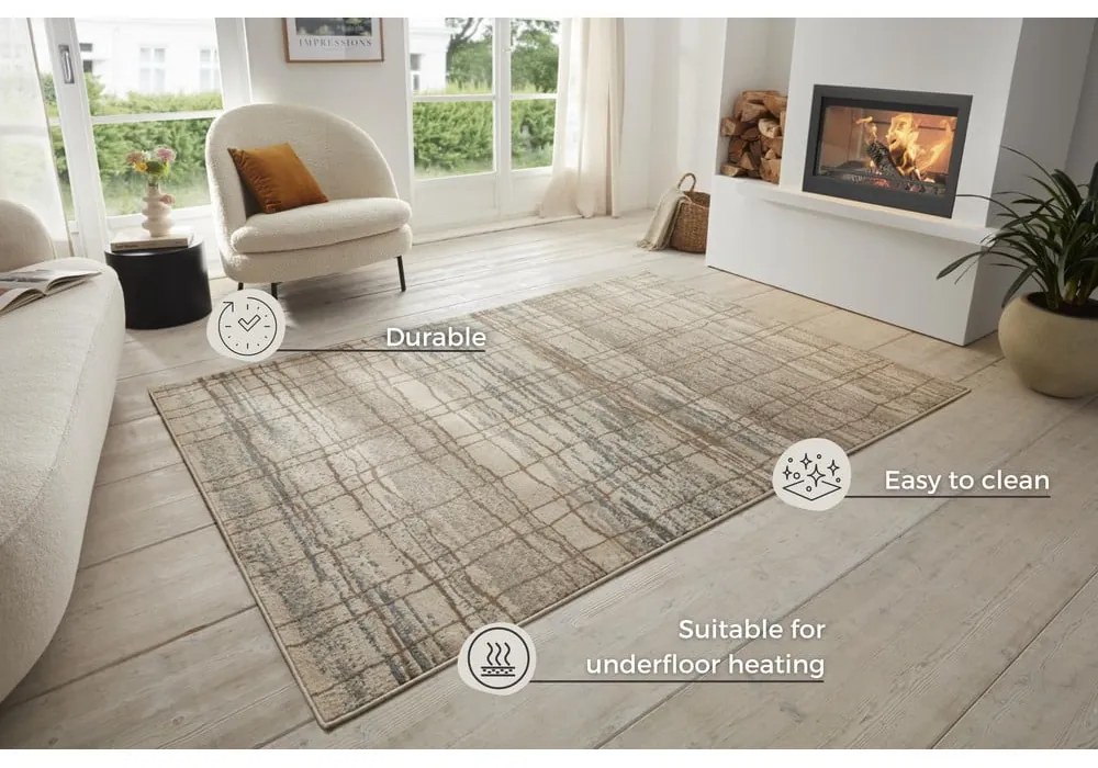 Beżowy dywan 200x280 cm Terrain – Hanse Home