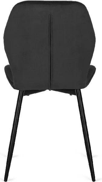 Zestaw Stół Okrągły Rozkładany HARRY 102-142 cm Dąb Artisan/Czarny i 6 Krzeseł Tapicerowanych PERU Czarnych Nowoczesnych