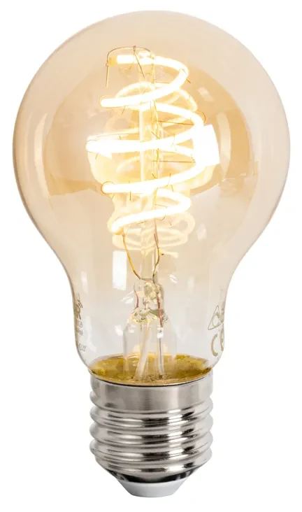 Inteligentna lampa sufitowa czarna bambusowa 40 cm z Wifi A60 - OstravaKolonialny Oswietlenie wewnetrzne