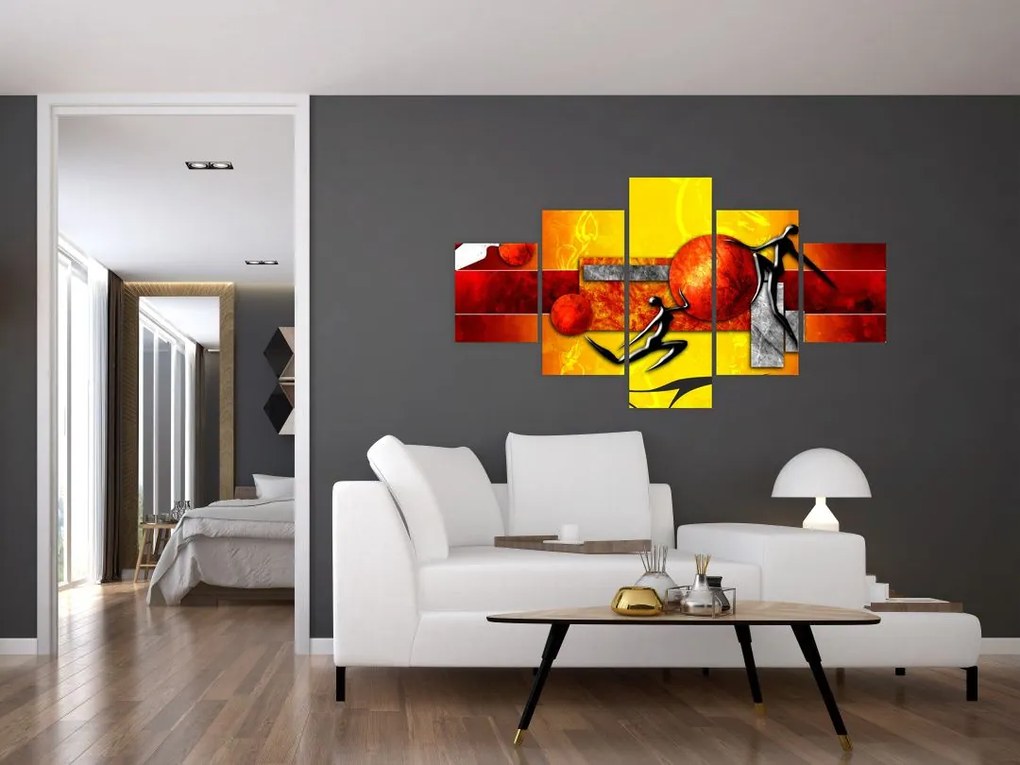 Obraz - Malarstwo ludzkości (125x70 cm)