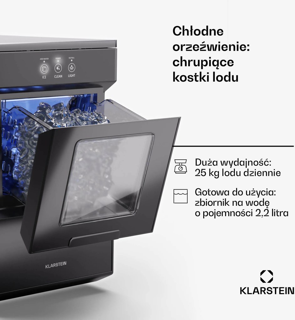 Klarstein Ice Galet Kostkarka do lodu