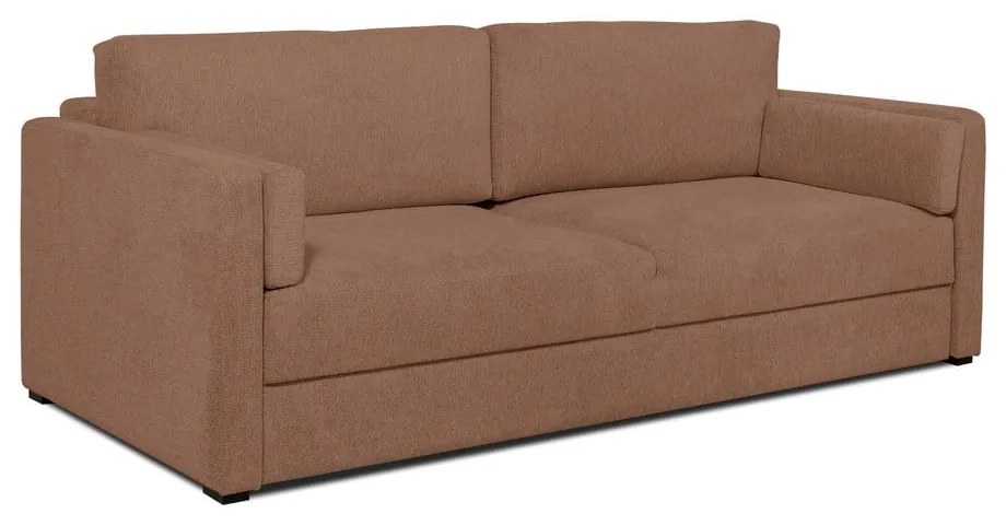 Brązowa sofa rozkładana 218 cm Resmo – Scandic