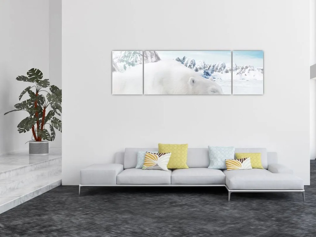 Obraz - Niedźwiedź polarny (170x50 cm)