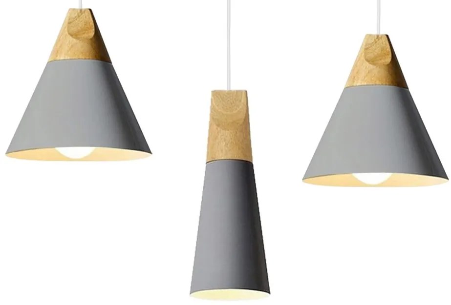 Lampa sufitowa SCANDI SET CPR Szara