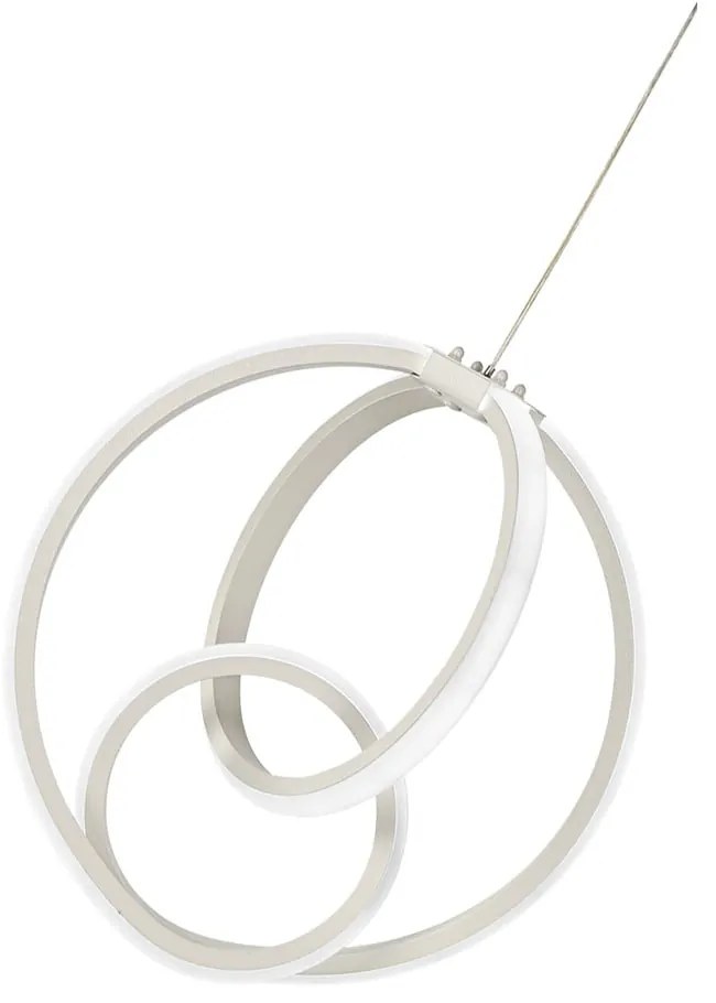 Biała metalowa lampa wisząca LED ø 28,5 cm Neo – Squid Lighting
