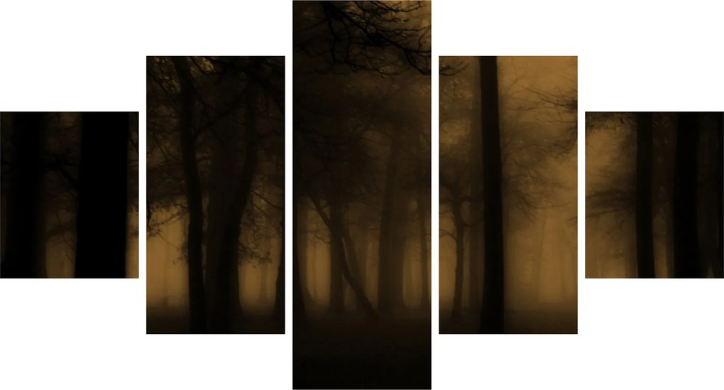 Obraz - Ciemny las (125x70 cm)