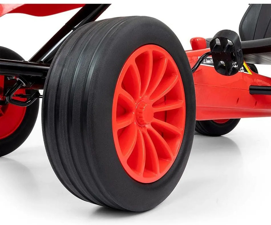 Milly Mally Quadricycle Go-kart Rocket, czerwony
