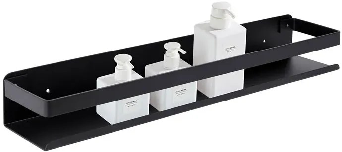 Czarna półka łazienkowa na kosmetyki 50 cm A3-S56