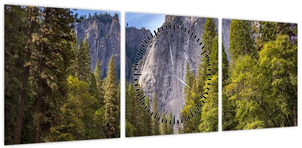 Obraz - Pod Yosemite Rock (z zegarem) (90x30 cm)