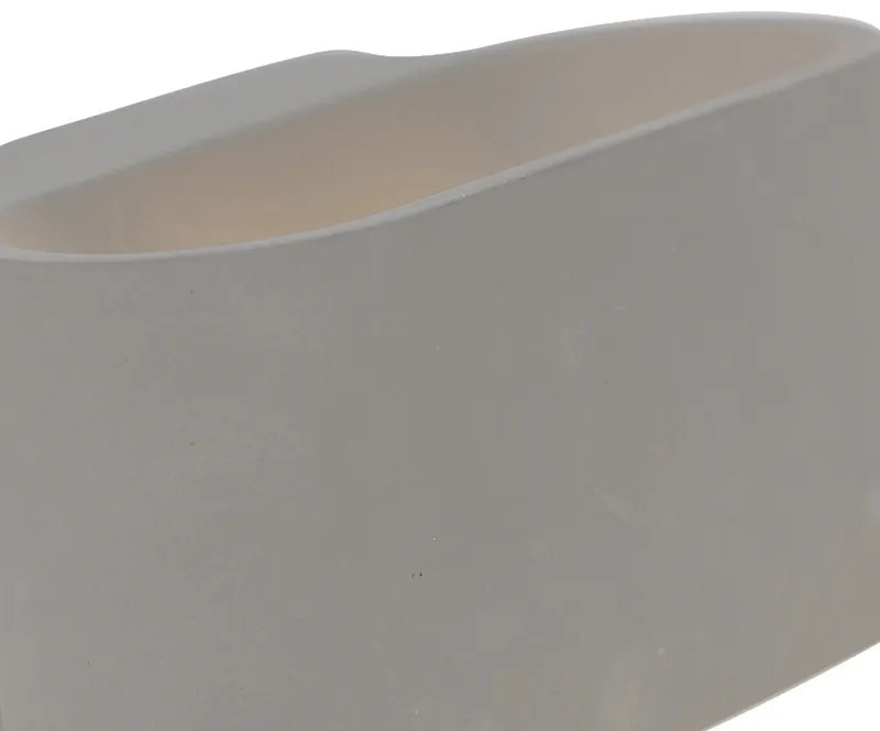 Inteligentny owalny kinkiet betonowy z Zigbee G9 - Arles