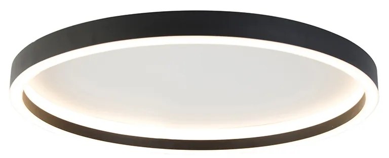 Designerska lampa sufitowa czarna z wbudowanym LED - DanielaDesignerski Oswietlenie wewnetrzne