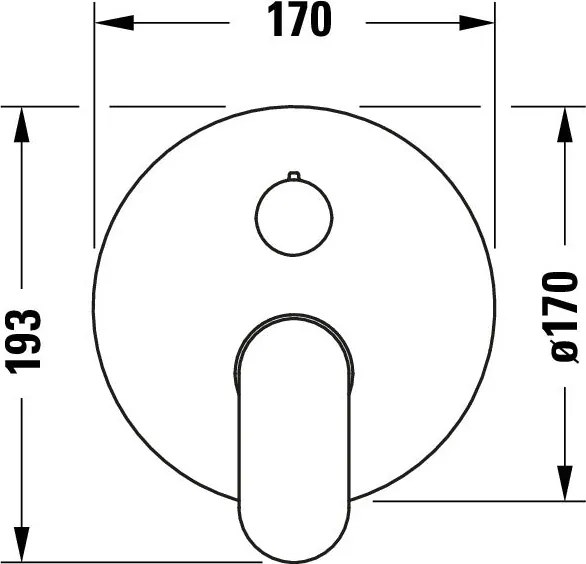 Duravit Wave Einhebel-Wannenmischer Unterputz