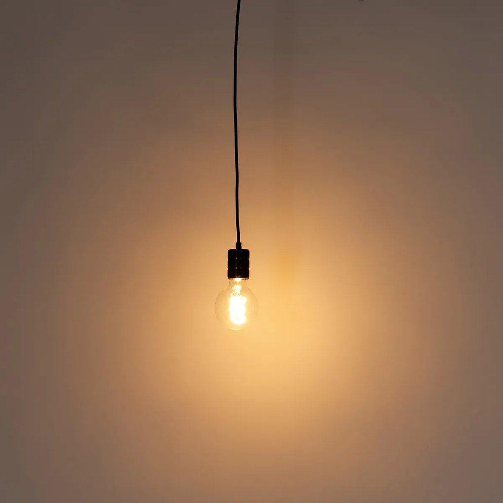 Lampa wisząca z ciemnego brązu do systemu szynowego 1-fazowego - Iconic Cavalux