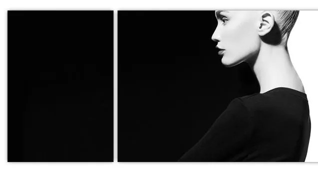 Obraz - Kobieta à la yin i yang (170x50 cm)