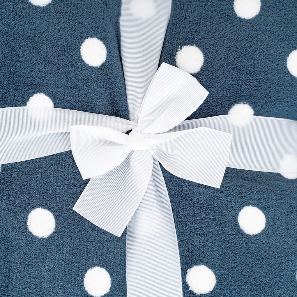 4Home Koc z barankiem Niebieska kropka, 150 x 200 cm