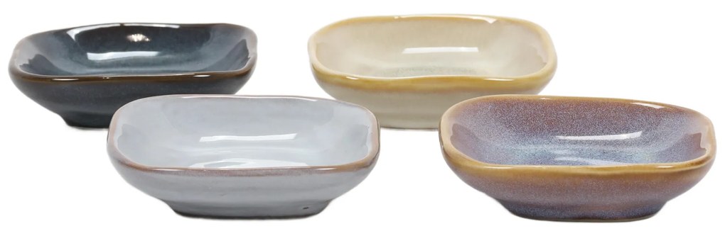 Zestaw miseczek na przekąski w różnych kolorach, 4 szt.