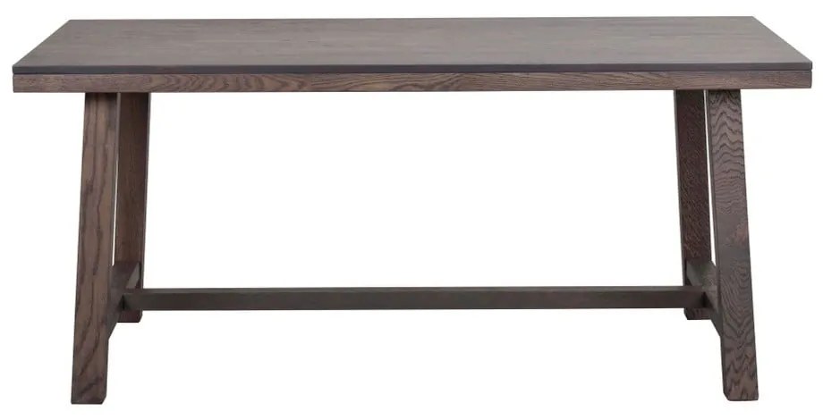 Ciemnobrązow stół z drewna dębowego do jadalni Rowico Brooklyn, 170 x 95 cm