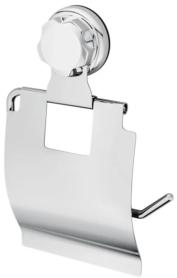 Samoprzylepny metalowy uchwyt na papier toaletowy w kolorze srebra Bestlock Bath – Compactor