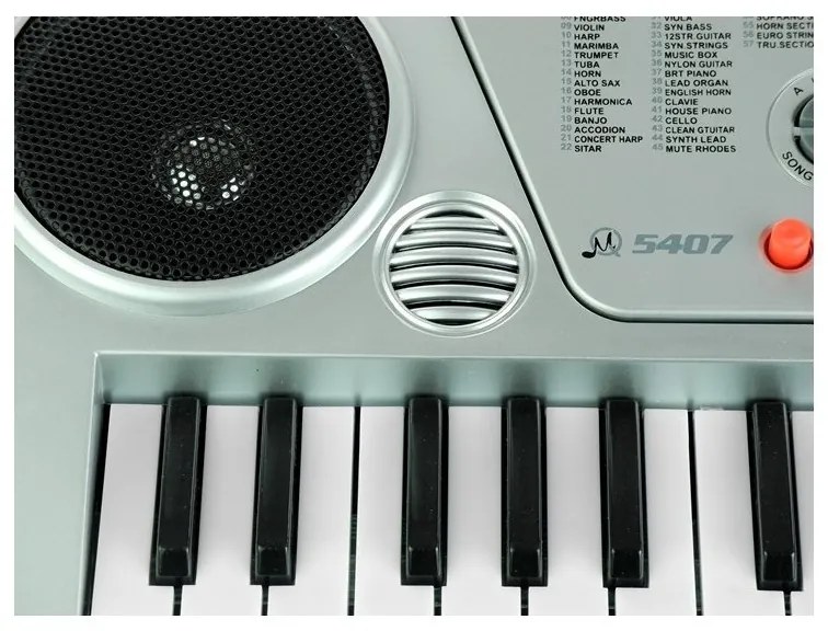 Keyboard mq5407 organy 54 klawisze lcd ładowarka