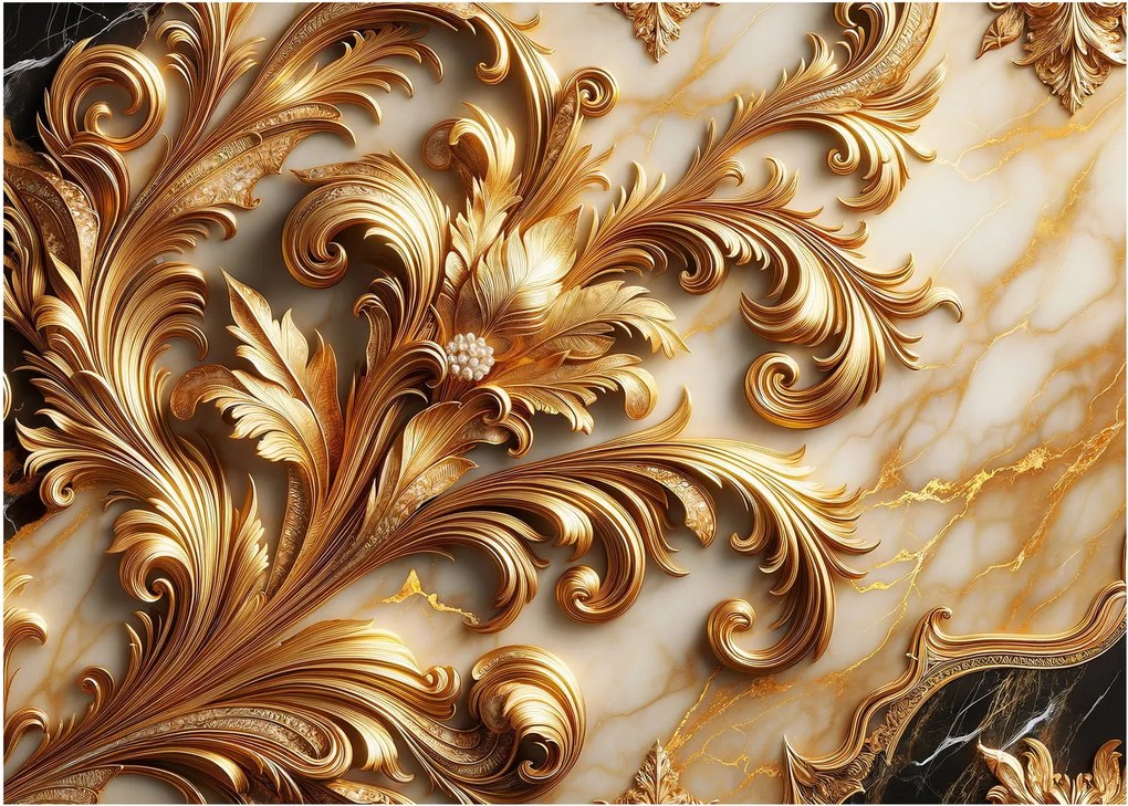 Obraz - Marmur ze złotem (70x50 cm)