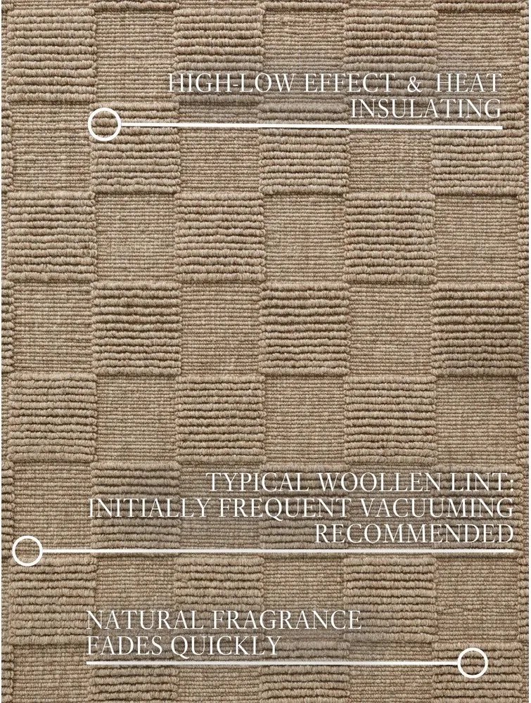 Brązowy wełniany dywan tkany ręcznie 120x170 cm Scala – Villeroy&amp;Boch