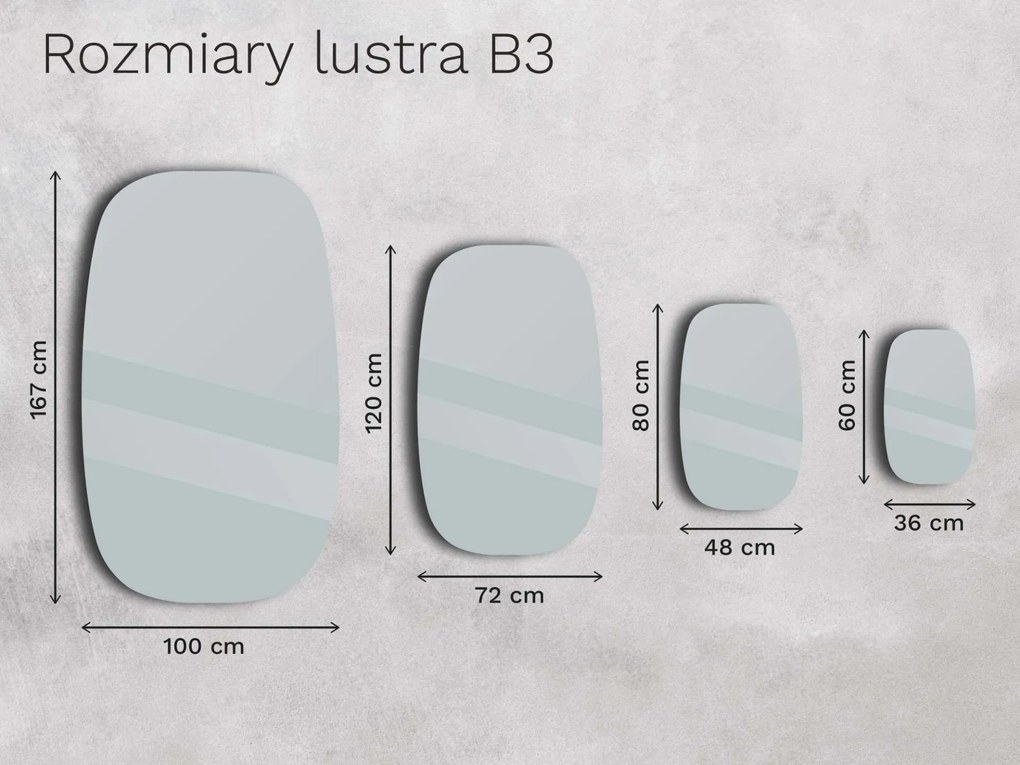Lustro w ramie B3 36×60