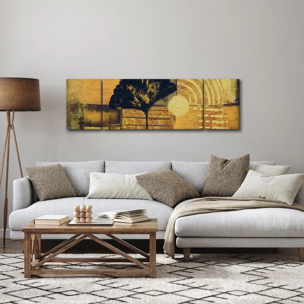 Obraz - Liść miłorzębu (170x50 cm)