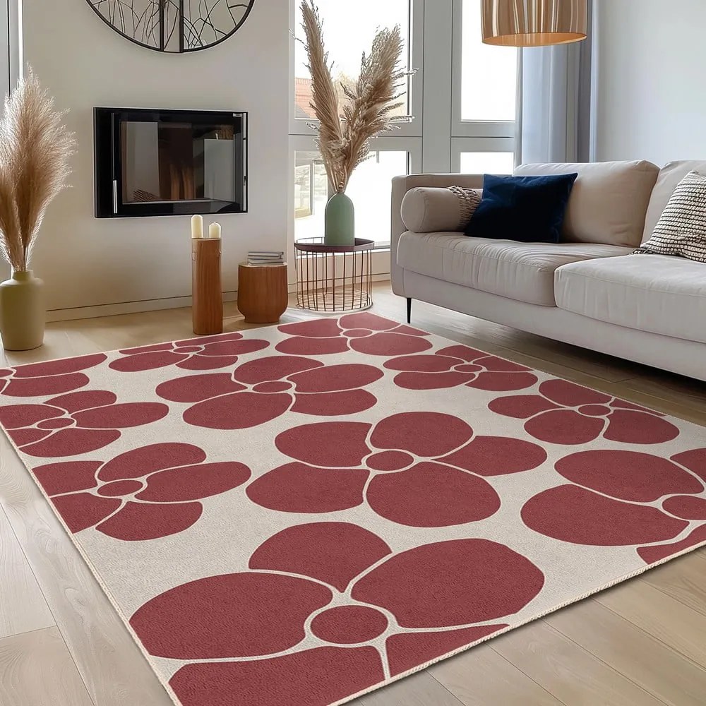 Czerwony dywan odpowiedni do prania 60x100 cm Red Meadow – Mila Home