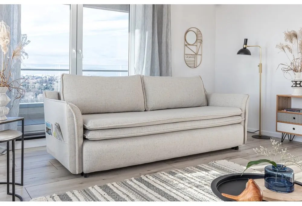 Beżowa rozkładana sofa Miuform Charming Charlie