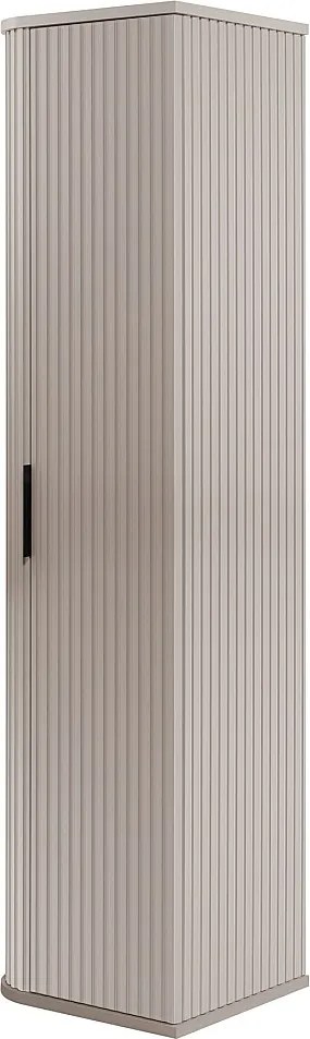 Szafka łazienkowa, kaszmir, uchwyt czarny, 35,5 x 139 x 31,5 cm