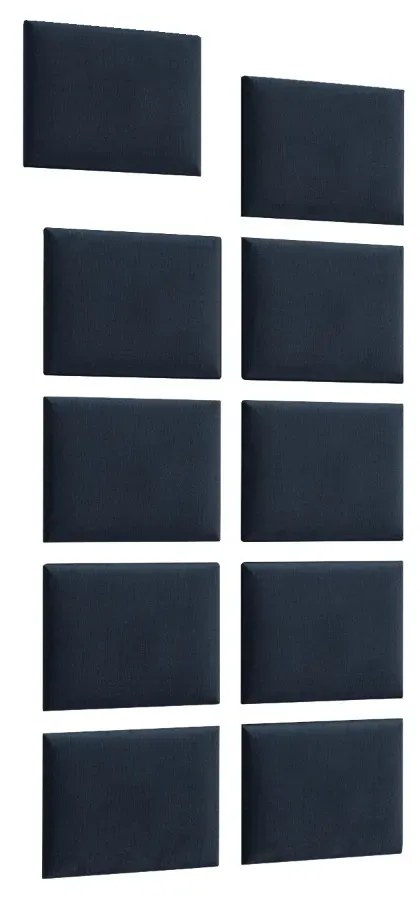 Zestaw 10 paneli tapicerowanych QUADRATTA 100x200 ciemny grafit ELTAP