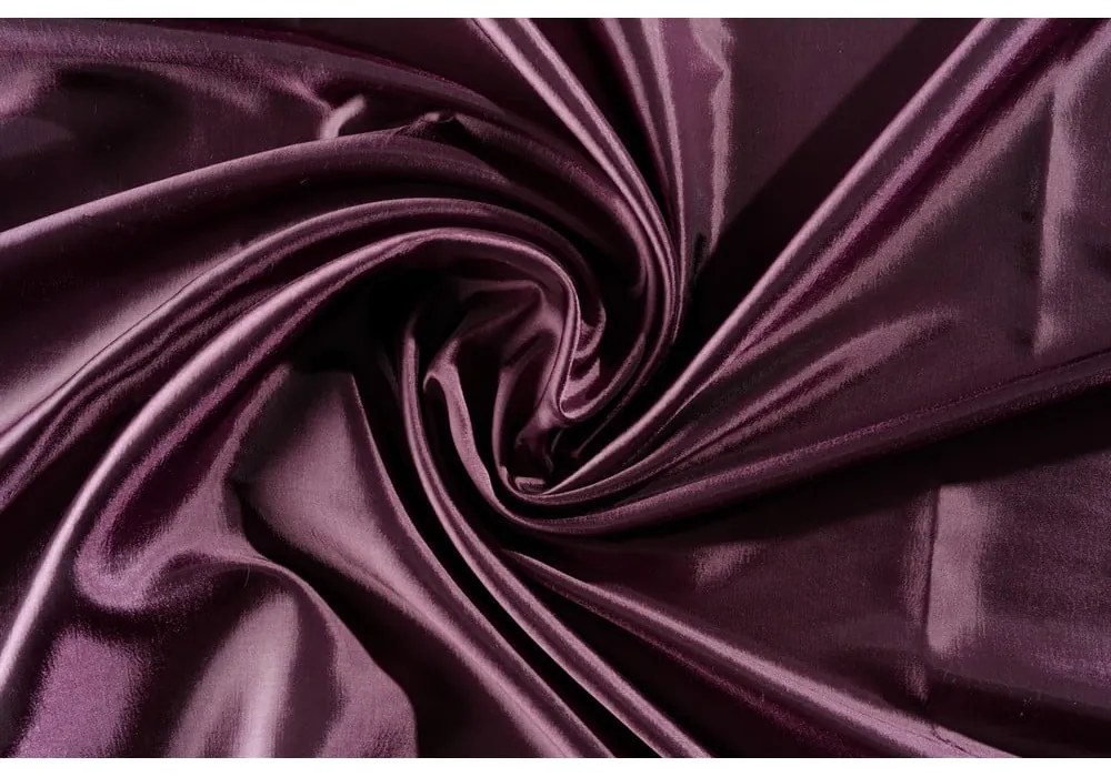 Ciemnofioletowa zasłona 140x245 cm Royal Taffeta – Mendola Fabrics