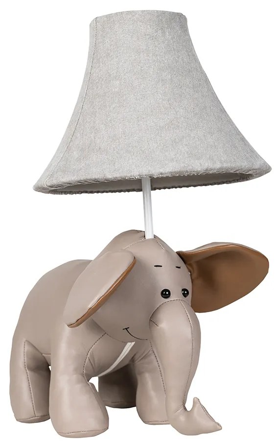 Lampa stołowa Dla dzieci Słoń Szary - Bobby Dla dzieci Oswietlenie wewnetrzne