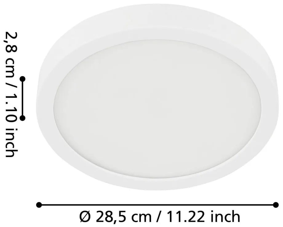 Biała lampa sufitowa LED FUEVA 5 – EGLO