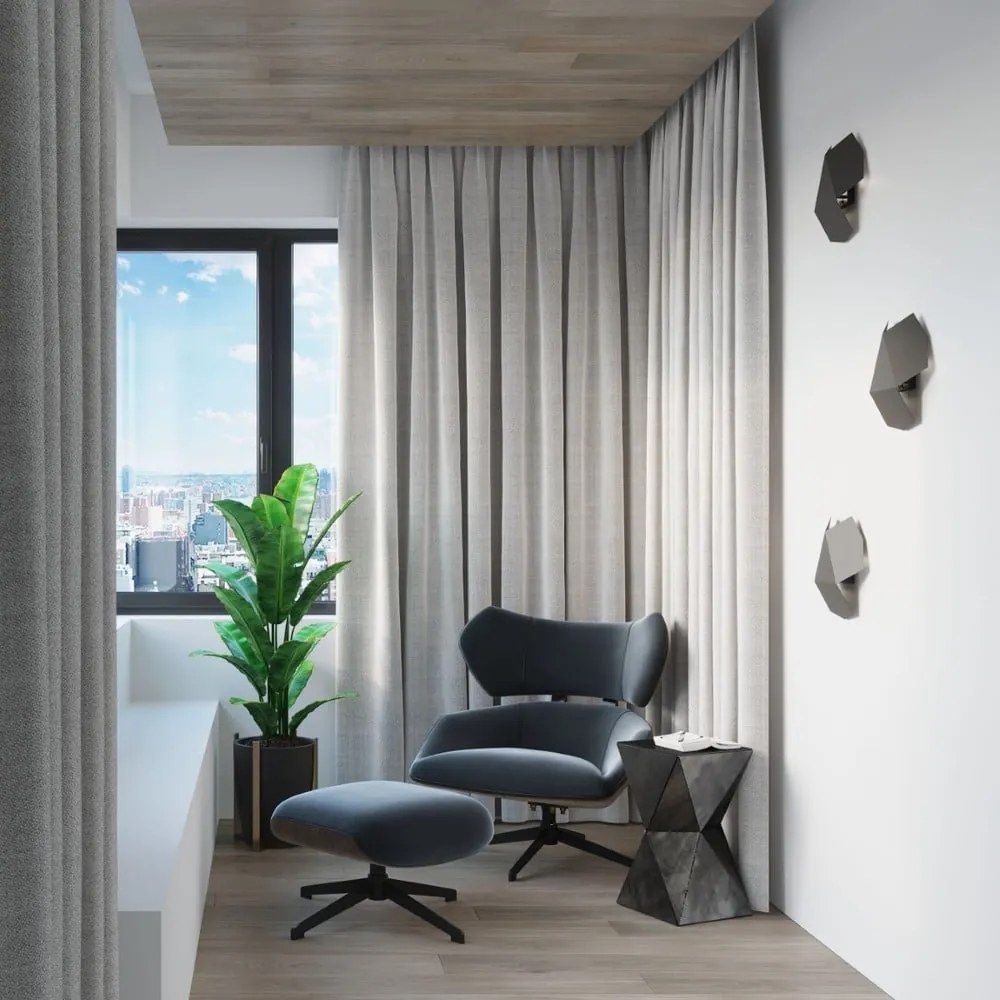 Czarny kinkiet Hiru – Nice Lamps