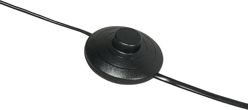 Inteligentna nowoczesna lampa podłogowa łukowa czarna z WiFi G95 - Vinossa