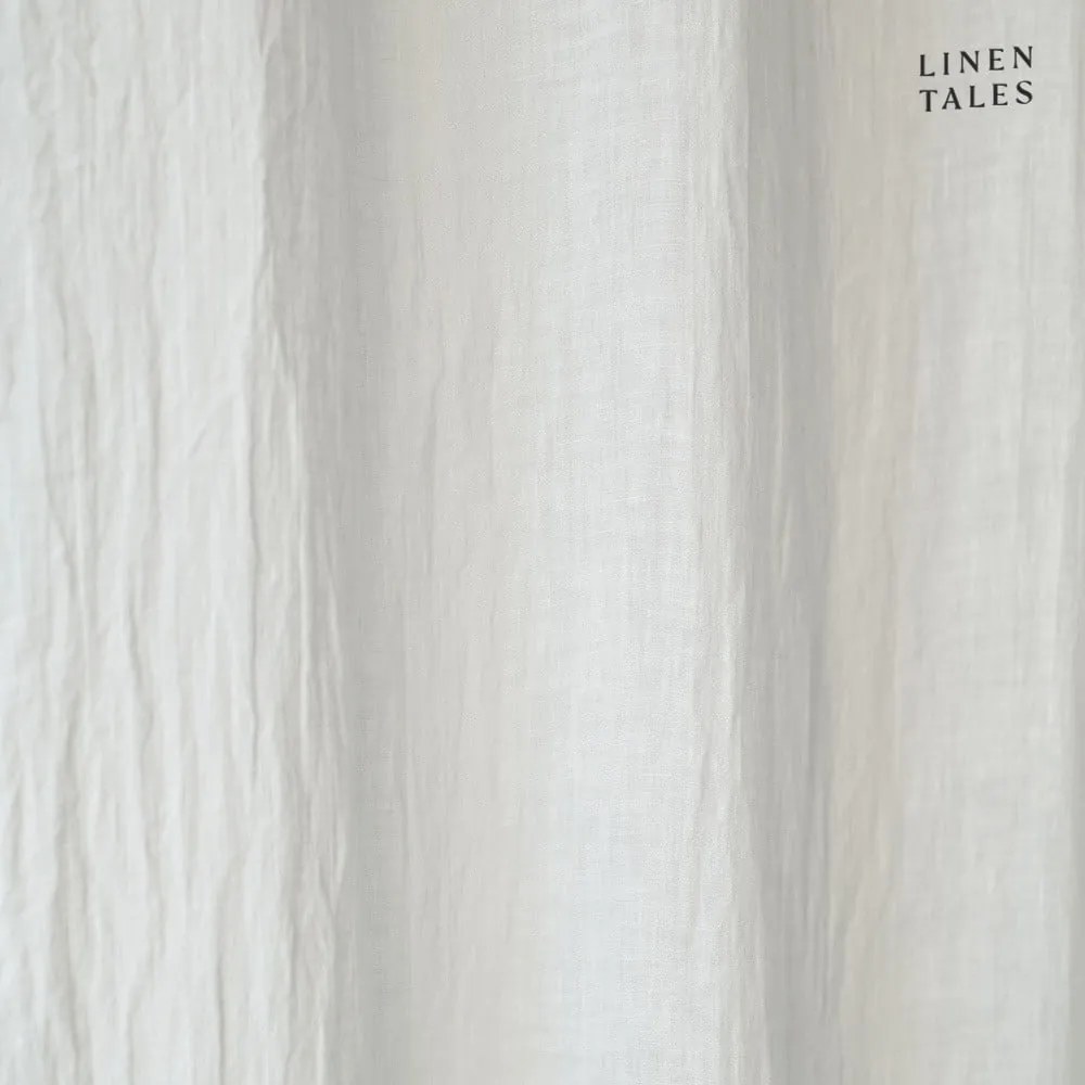 Biała lniana firanka 130x170 cm White – Linen Tales