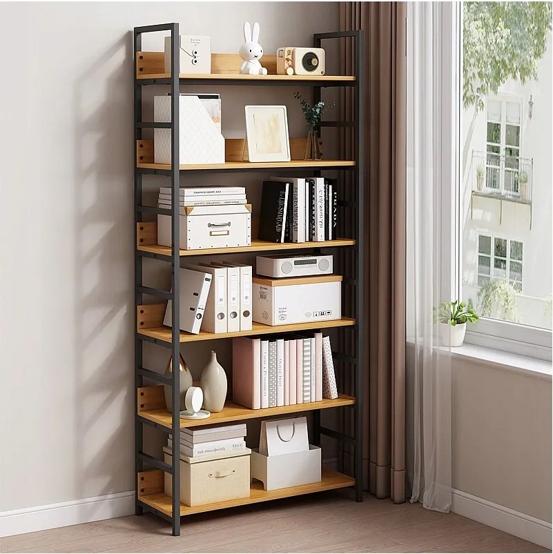 Regał na książki segregatory wysoki szafka loft metalowa industrialny 174cm