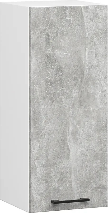 Wąska górna szafka kuchenna beton 30 cm B4-P24