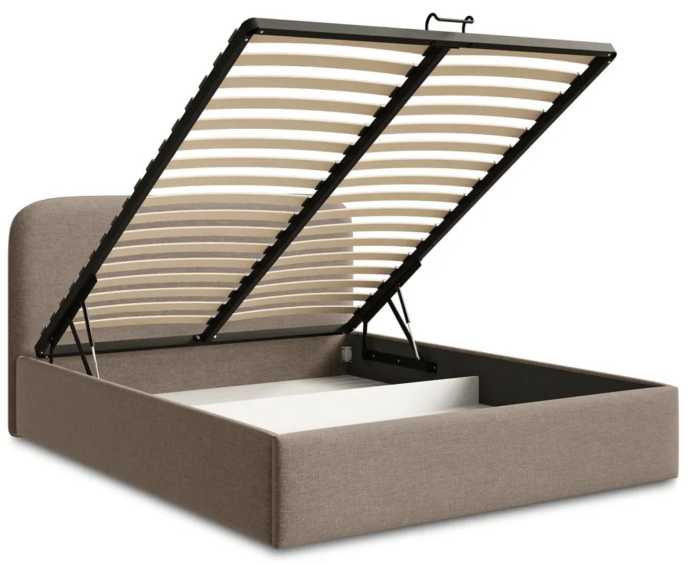 Łóżko Pure 160x200, tkanina WIND 11, stelaż metalowy (bezmateraca)