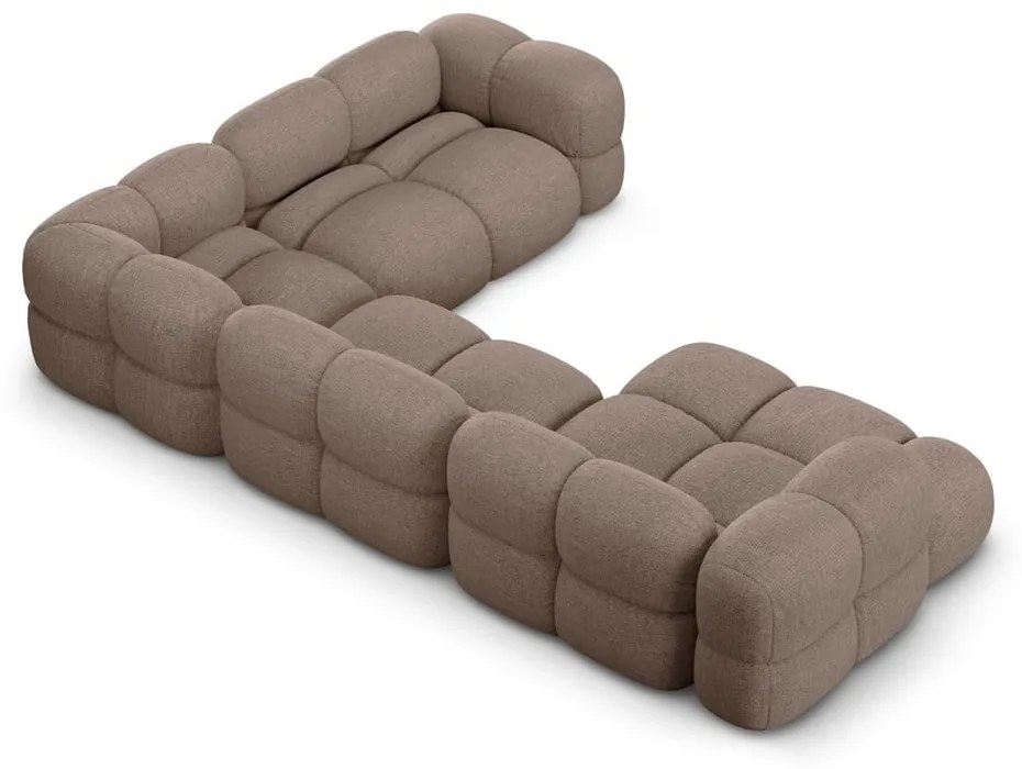 Brązowy narożnik (prawostronny/w kształcie litery U) Loretto – Cosmopolitan Design