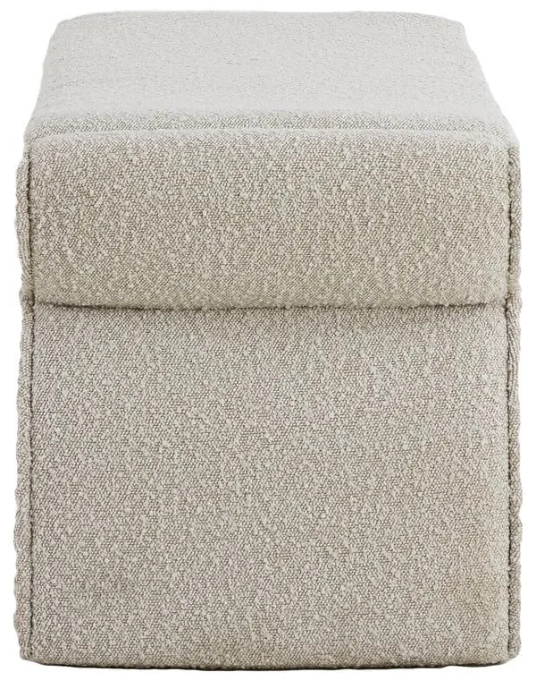 Kremowa ławka z materiału bouclé Nafya – Light &amp; Living