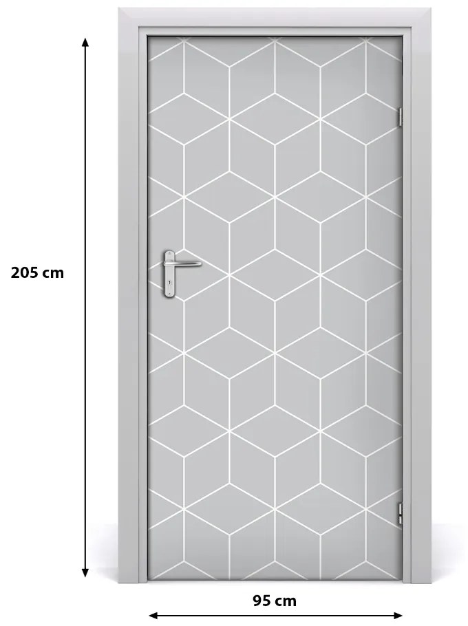 Naklejka fototapeta na drzwi Geometryczne tło