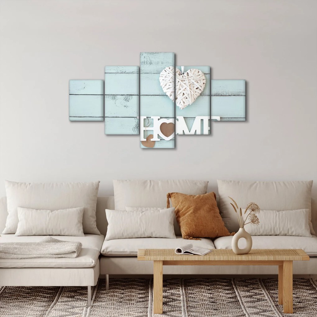 Obraz - I love home (125x70 cm)